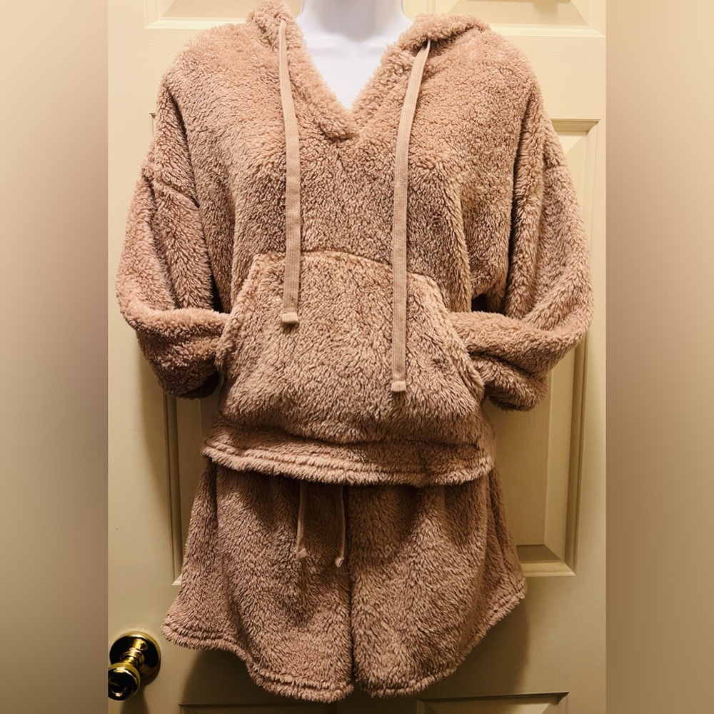 Faux Sherpa Two Piece Lounge Set
